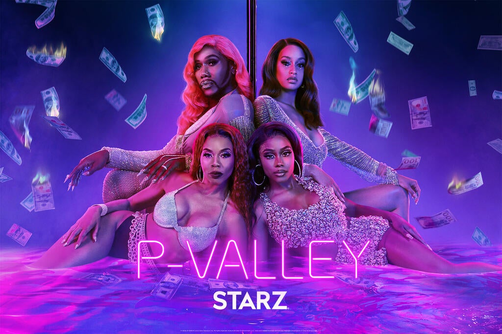 P-Valley Season 2 U.S. Key Art, Image IDs: UNCLE CLIFFORD: PUV2_112221_9206, PUV2_112221_9193, PUV2_112221_7984, PUV2_112221_5794, AUTUMN: PUV2_112221_9341, PUV2_112221_9392, PUV2_112221_9335, MONEY: PUV2_112021_1100, PUV2_112021_1096, SHUTTERSTOCK_354203891, SHUTTERSTOCK_571562089, FLAME: SHUTTERSTOCK_1907405305, KEYSHAWN: PUV2_112221_9193, PUV2_112221_8421, PUV2_112221_9216, MONEY: PUV2_112021_0972, WATER: PUV2_112021_0718, MONEY: PUV2_112021_1080, MERCEDES: PUV2_112221_9195, PUV2_112221_9370, PUV2_112221_6326, SMOKE: SHUTTERSTOCK_1257396607, SHUTTERSTOCK_68044339, MONEY: PUV2_112021_1097, FLAME: SHUTTERSTOCK_571562089, MONEY: PUV2_112021_1104